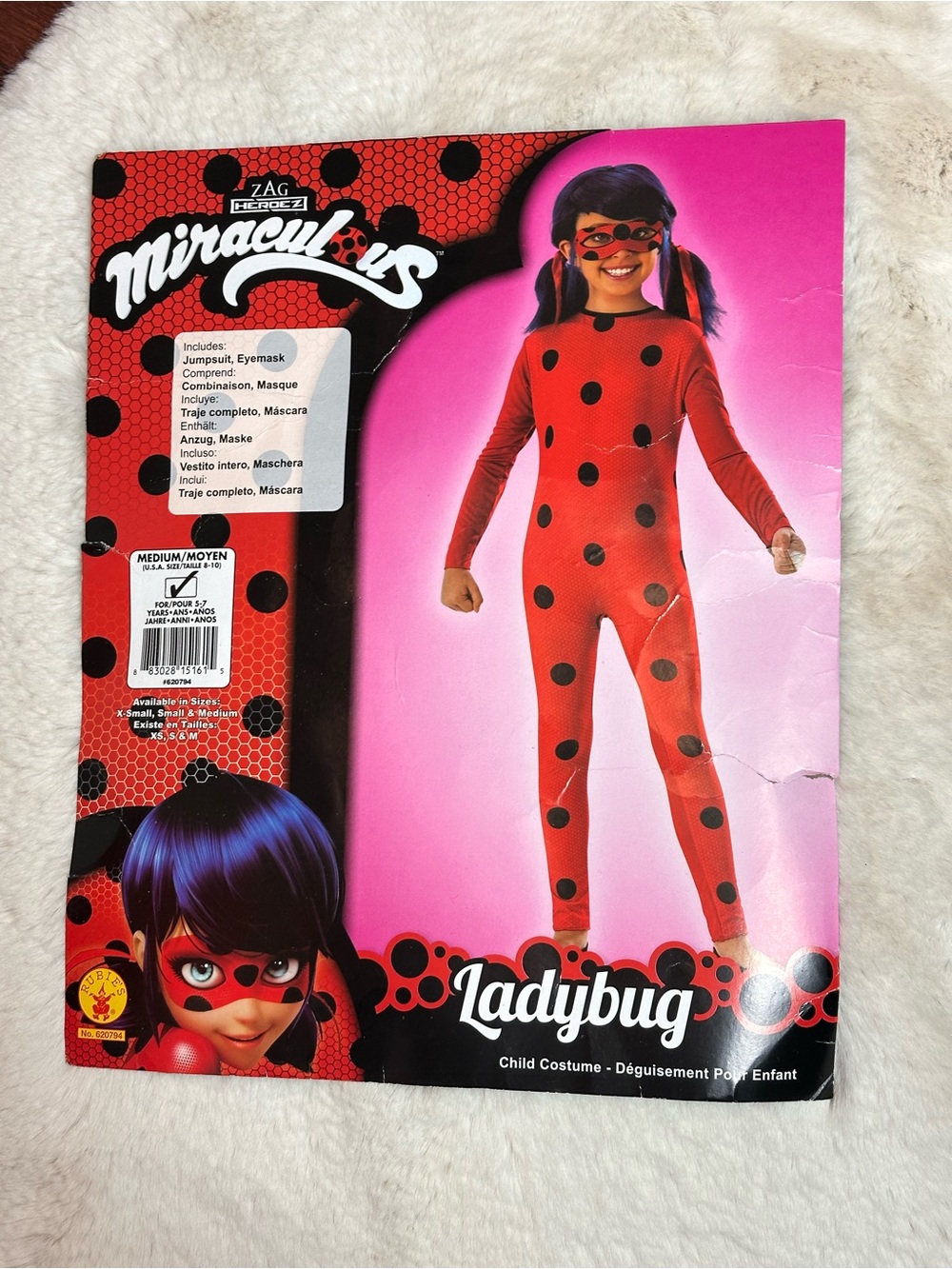 Miraculous Ladybug Youth Costume – matching purse included